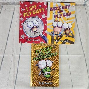 Fly Guy Hardcover Books Set of 3 I Spy Buzz Boy  Frankenfly